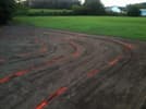 The new layout on the track!  (in progress)