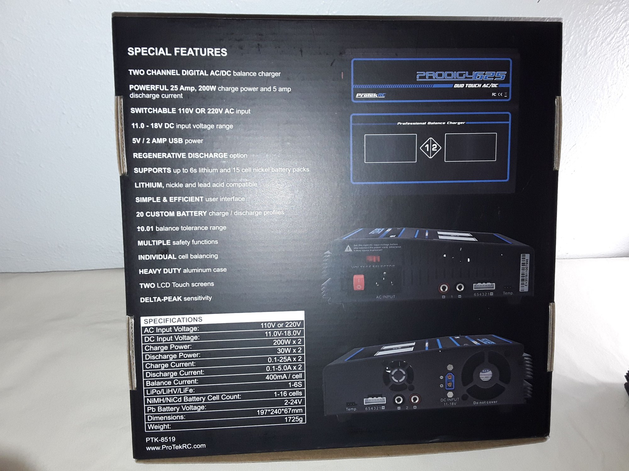 Protek prodigy 625 ac DC pro charger digital dual charger R/C Tech Forums