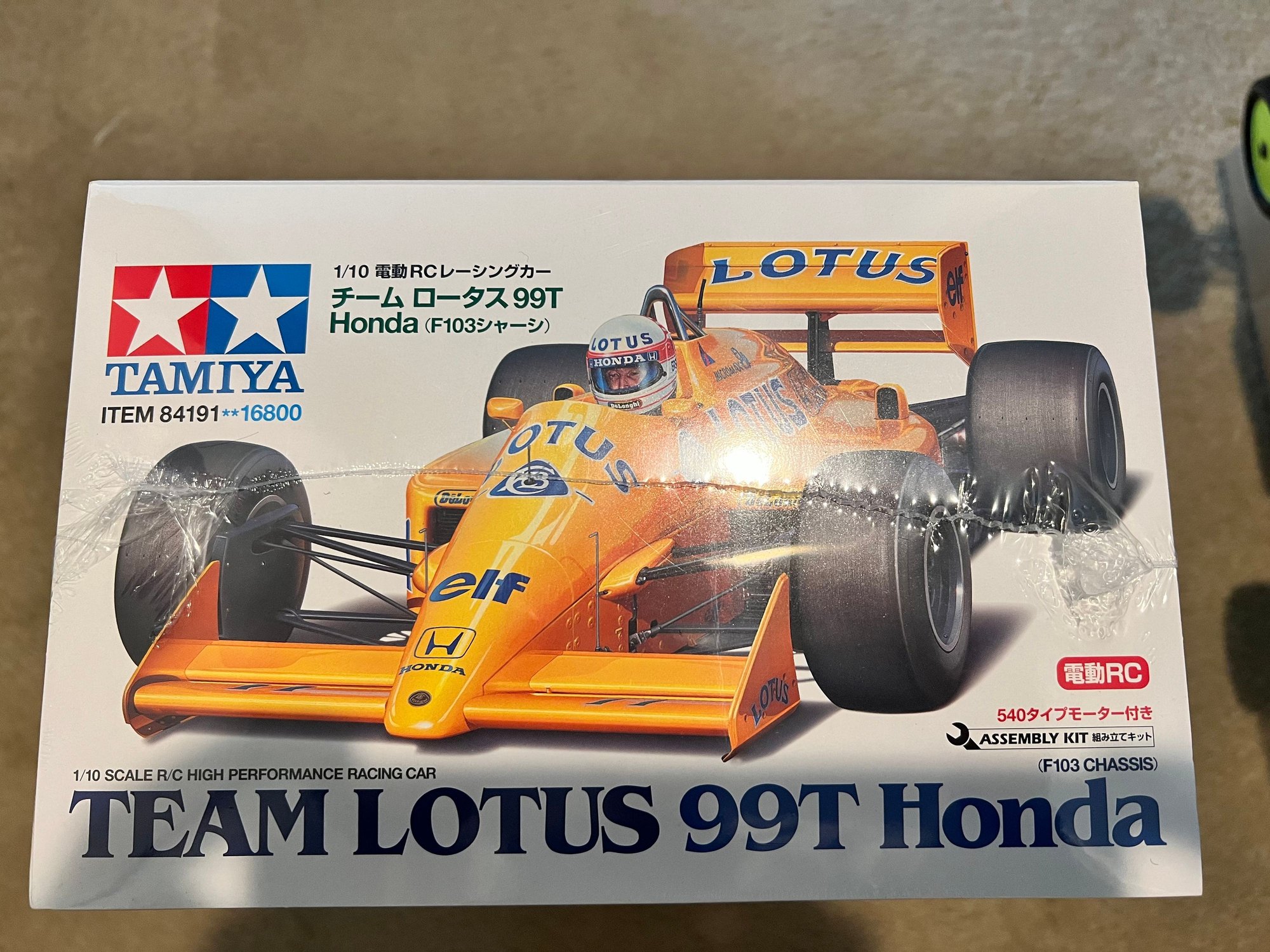 Rare Discontinued Tamiya 1/10 F103 LOTUS 99T HONDA R/C Car Kit 84191