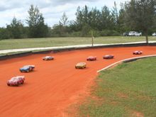 This is our bomber class. Almost all of the cars a Slashes.  Great for dirt oval racing. We also have some Losi and Assoc in the class. But more races are won by the slash
