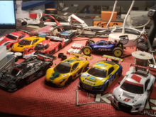 Some of the Box Stock cars at Coyote Hobbies