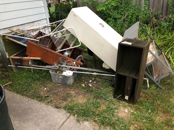 Scrap metal from basement. It’s bigger now. 