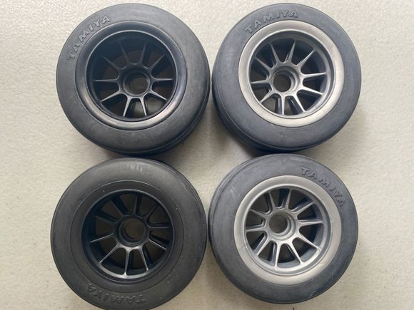 2 new front sets with Tamiya “kit” rubber. 