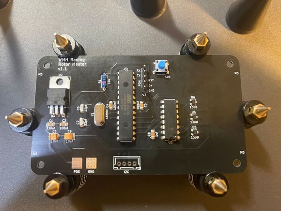 And then the through hole components