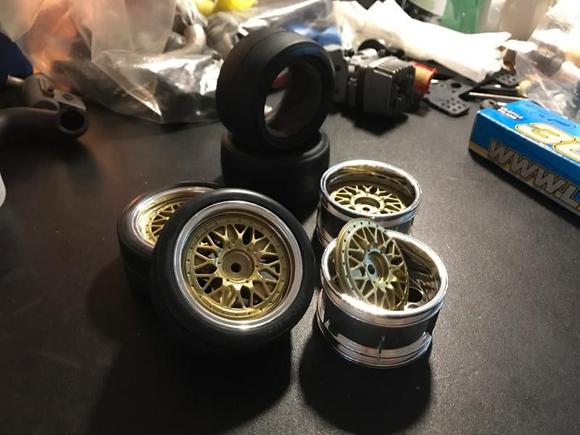 The custom wider wheels for the 911 and NSX.