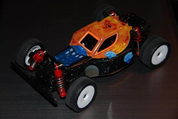 Mini-Z Buggy Optima Doctor Who for cdog4w (sun glow failed)
