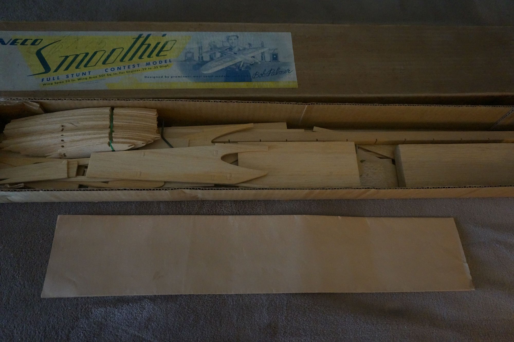 Veco Smoothie 1960's Control Line Stunt Contest Model Airplane kit, N