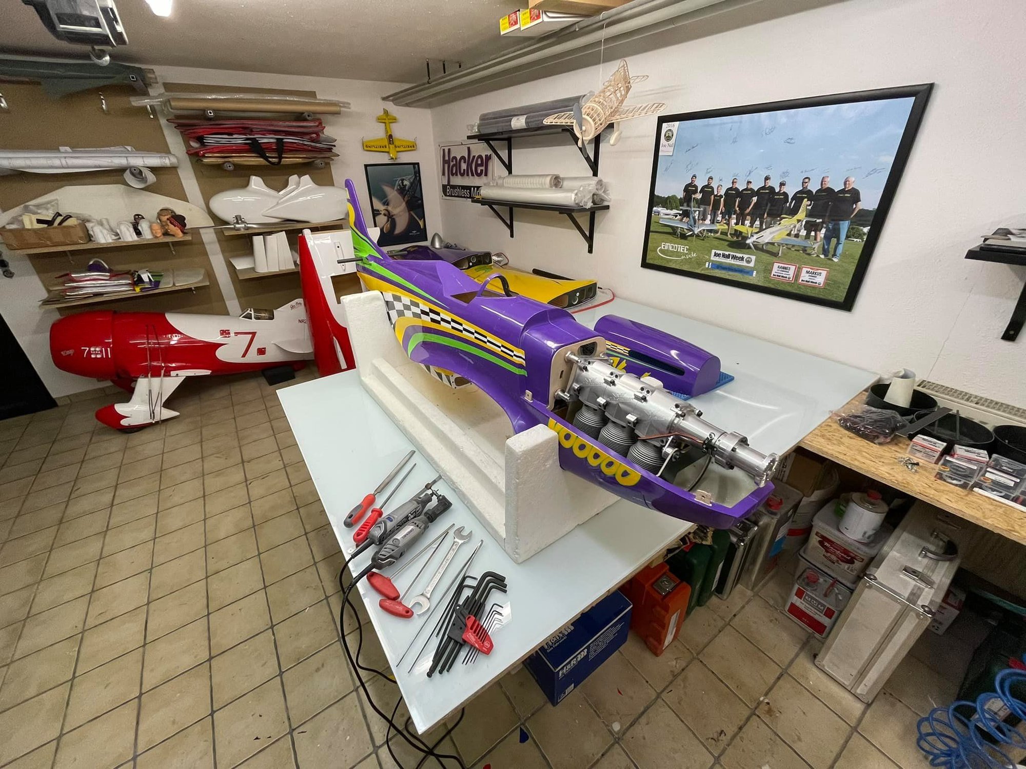 CARF P51 Voodoo RENO Racer powererd by a KOLM 230 3cyl. inline - RCU Forums