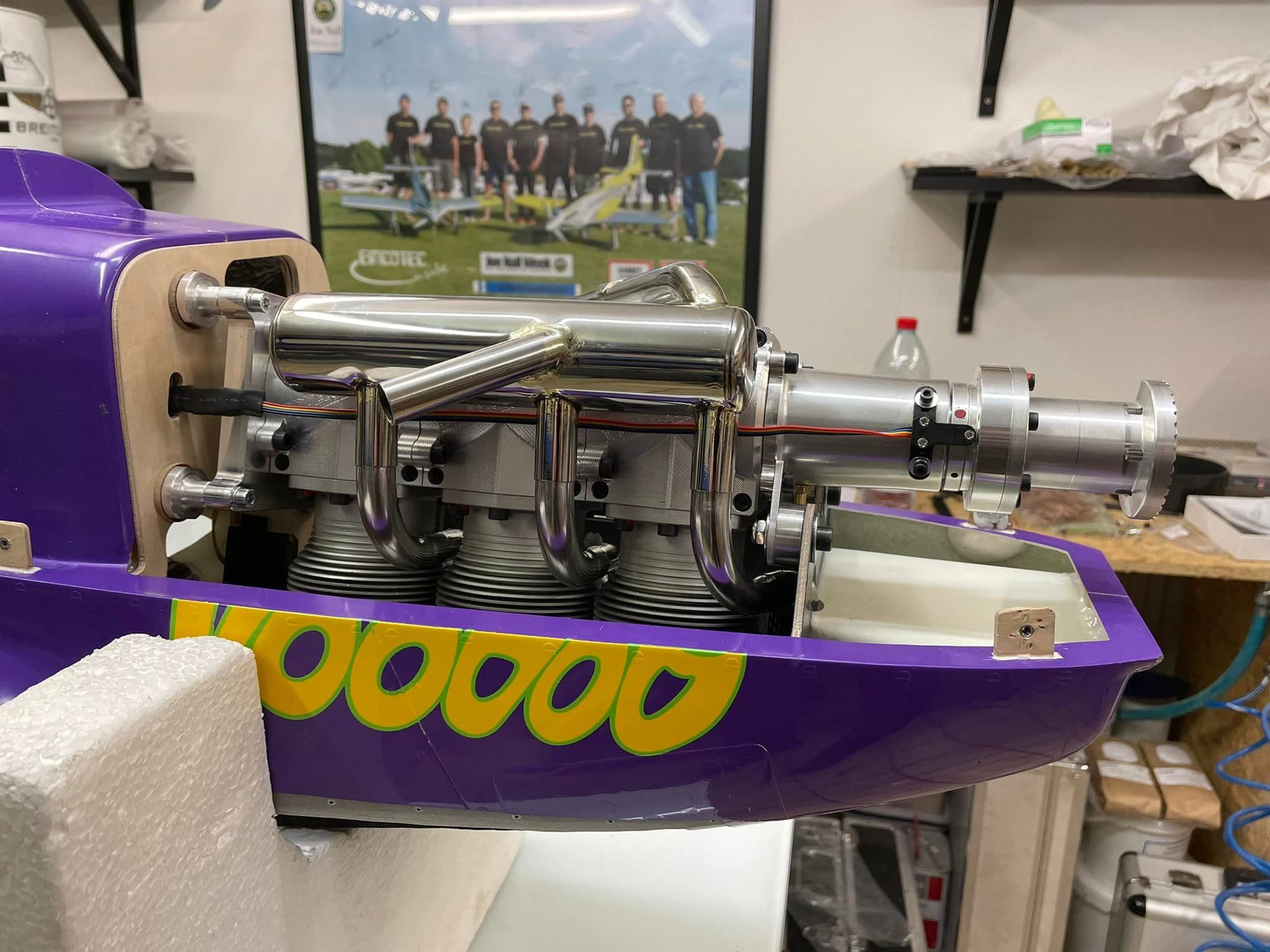 CARF P51 Voodoo RENO Racer powererd by a KOLM 230 3cyl. inline Page 2