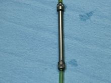 The tank was a long tank, no baffles, and the metal tube insert would be able to turn around inside of the tank. 