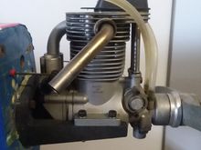 Like new with very little run time, a YS 120 4 cycle with lots of power for your plane with EZ starting too.