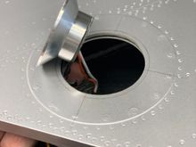 Deployed landing light test fit