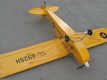 General Hobby's 80.0" Cub - Formed wire gear and mounting method shown 