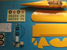 General Hobby 80.0" Wingspan Model - Kit Contents - Main gear construction and Fuselage wing mounting arrangement visible