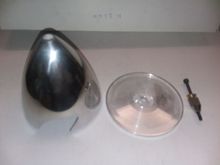 Different sizes of all aluminum spinners with metal back plate that are NEW and never used.
All sizes the same price.