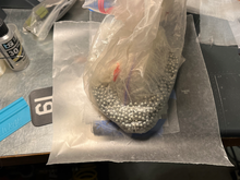 Some weight to hold the shape while curing.