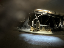 Inside shot of the flap servo