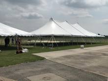 Tents going up today at Winamac