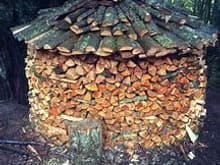 Hows that for keeping your firewood dry?