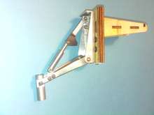 Here is the down and lock position of the tail wheel unit.  Strong and well proven design.