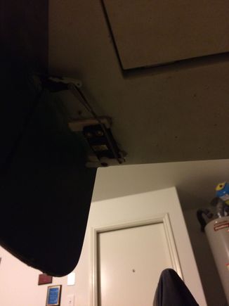 Tail section showing one of the rudders servo.