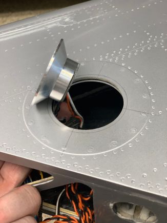 Deployed landing light test fit