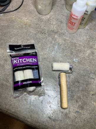 These tiny rollers have a very nice rolling mechanism inside. It’s conveniently almost exactly half the length of the roller so after use it can be knocked out and inserted into the other half. 