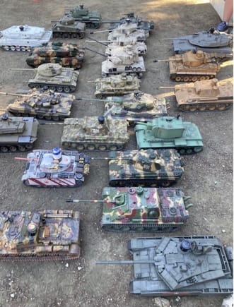 Just a sampling (about half) of the tanks the Centurion fought against at the Feb 2022 LA Tank Clubs battle day. If you have a chance to make it to an LA battle be ready for some epic city fights. The turn out of attendees and types of tanks is growing rapidly. 