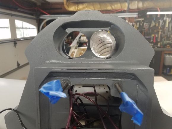 Large hole to capture hot air over Saito 90