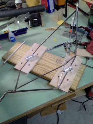 Jig made to hold the fuselage dimensions and soldering.