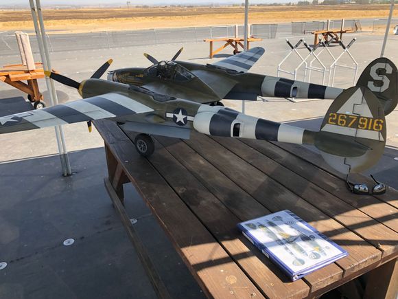 giving her some air last week...static display at the flying field.