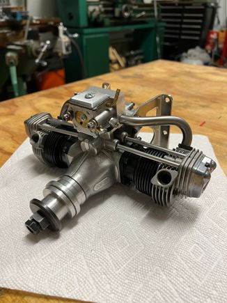 It's going to have a thick insulater plate between the carb and manifold when done that is not present here