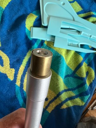 I split the brass tube for compression.