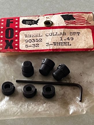 Nicely made from quality steel. Complete with set screws and a hex key.  Only $1.49 for a set of three.