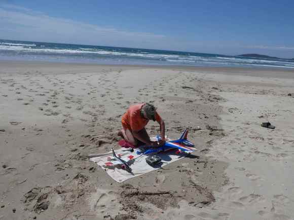 Busy in the sandy pit.
