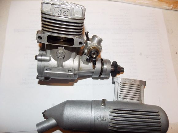 Really nice O.S. 61 FX and muffler