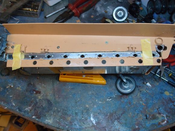 Strip will be cut to line holes up