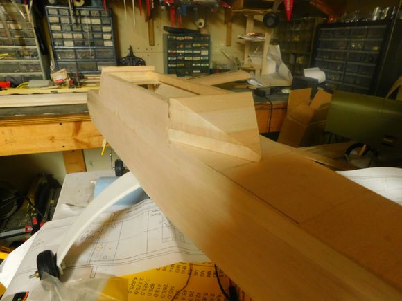 The Squire Rear window is built from thick scraps and in the rough, the wing and fuse wing bolt holes are drilled and tapped.