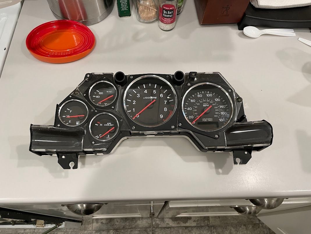 Interior/Upholstery - 1994 Instrument Cluster - 62,739mi - Restored by M.Gagné - Used - 1993 to 1995 Mazda RX-7 - Bay Area, CA 12345, United States
