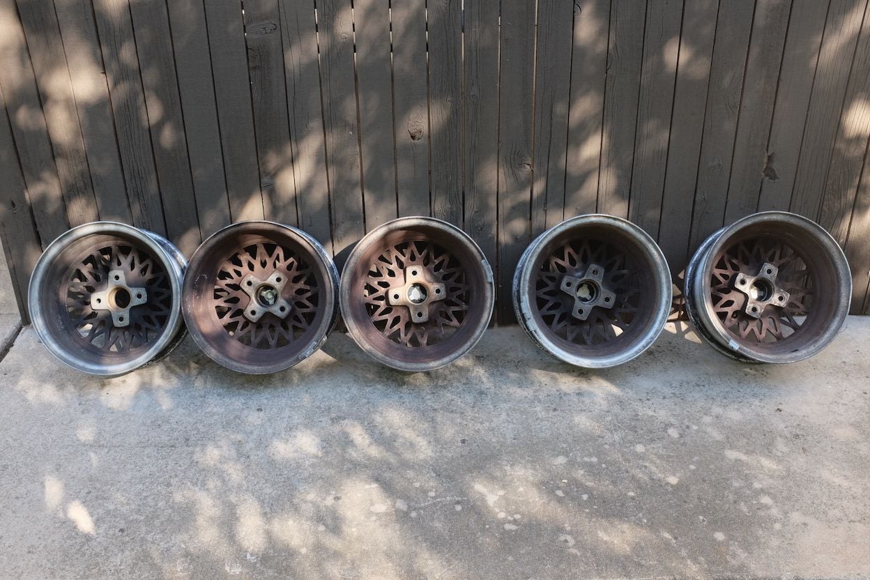 Wheels and Tires/Axles - Set of 5 1983 LE wheels, $300 shipped - Used - 1979 to 1985 Mazda RX-7 - Austin, TX 78731, United States