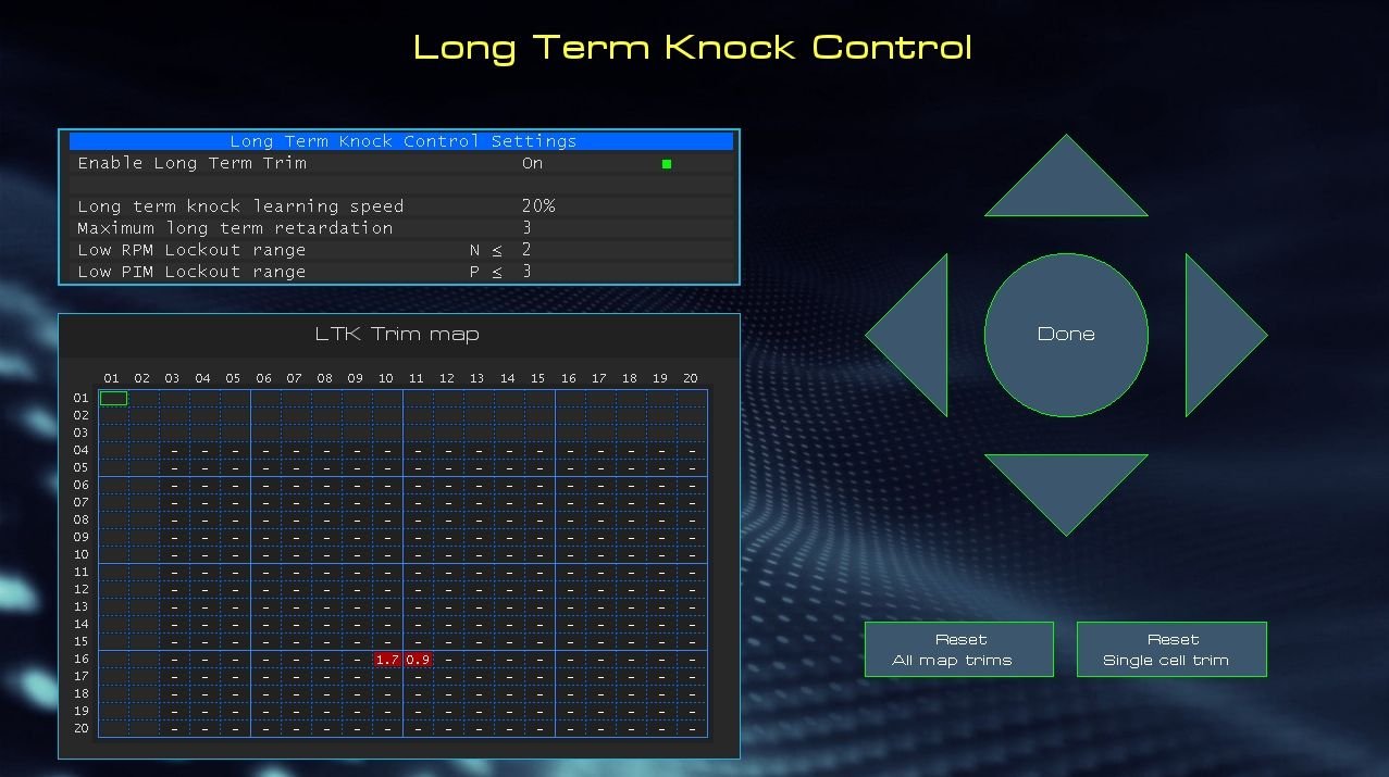 Long term PFC knock control on the PFC Master