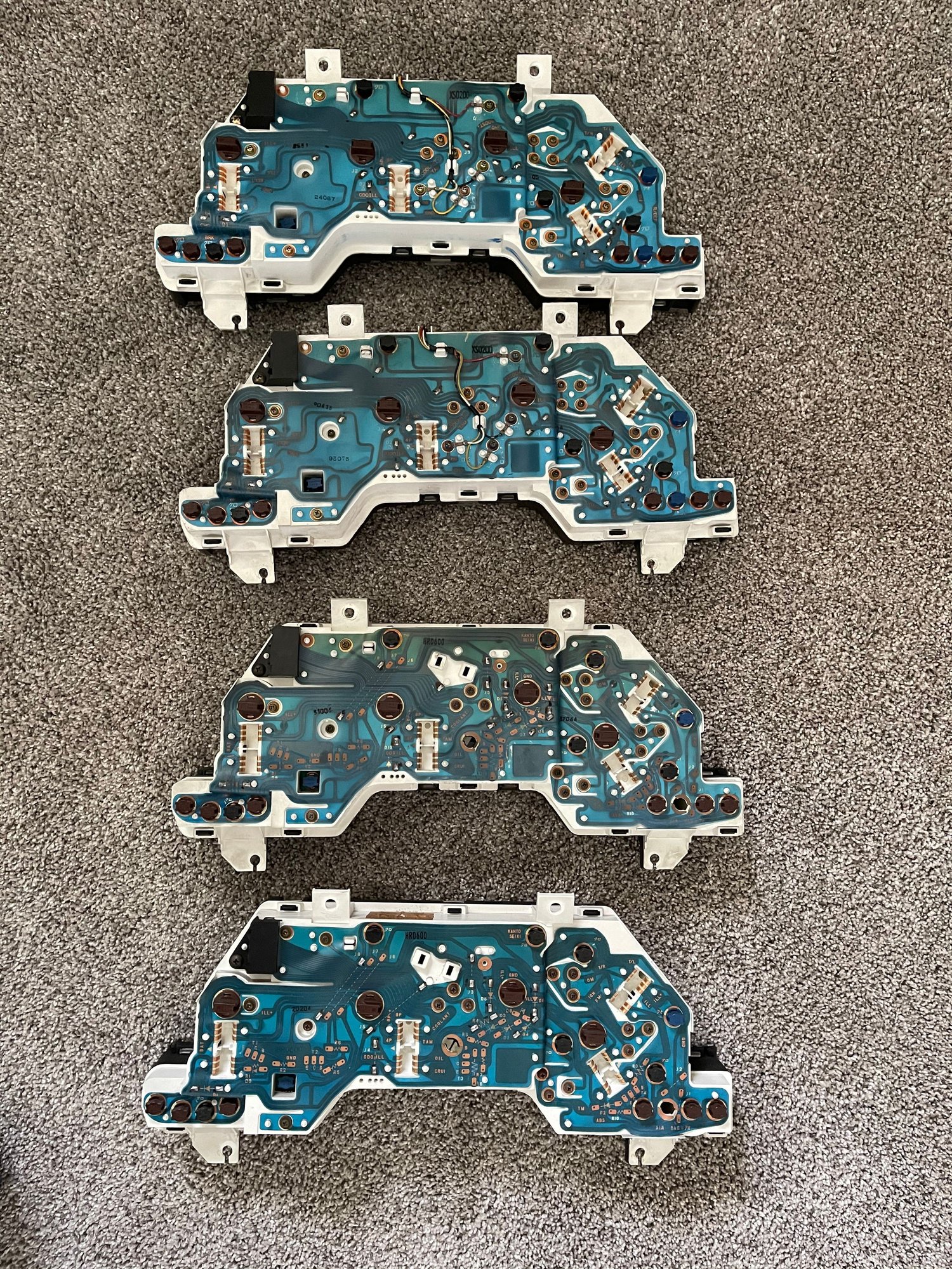 Audio Video/Electronics - 3 FD Clusters - White face/99 Spec/plain - Used - 1992 to 2002 Mazda RX-7 - Ann Arbor, MI 48104, United States