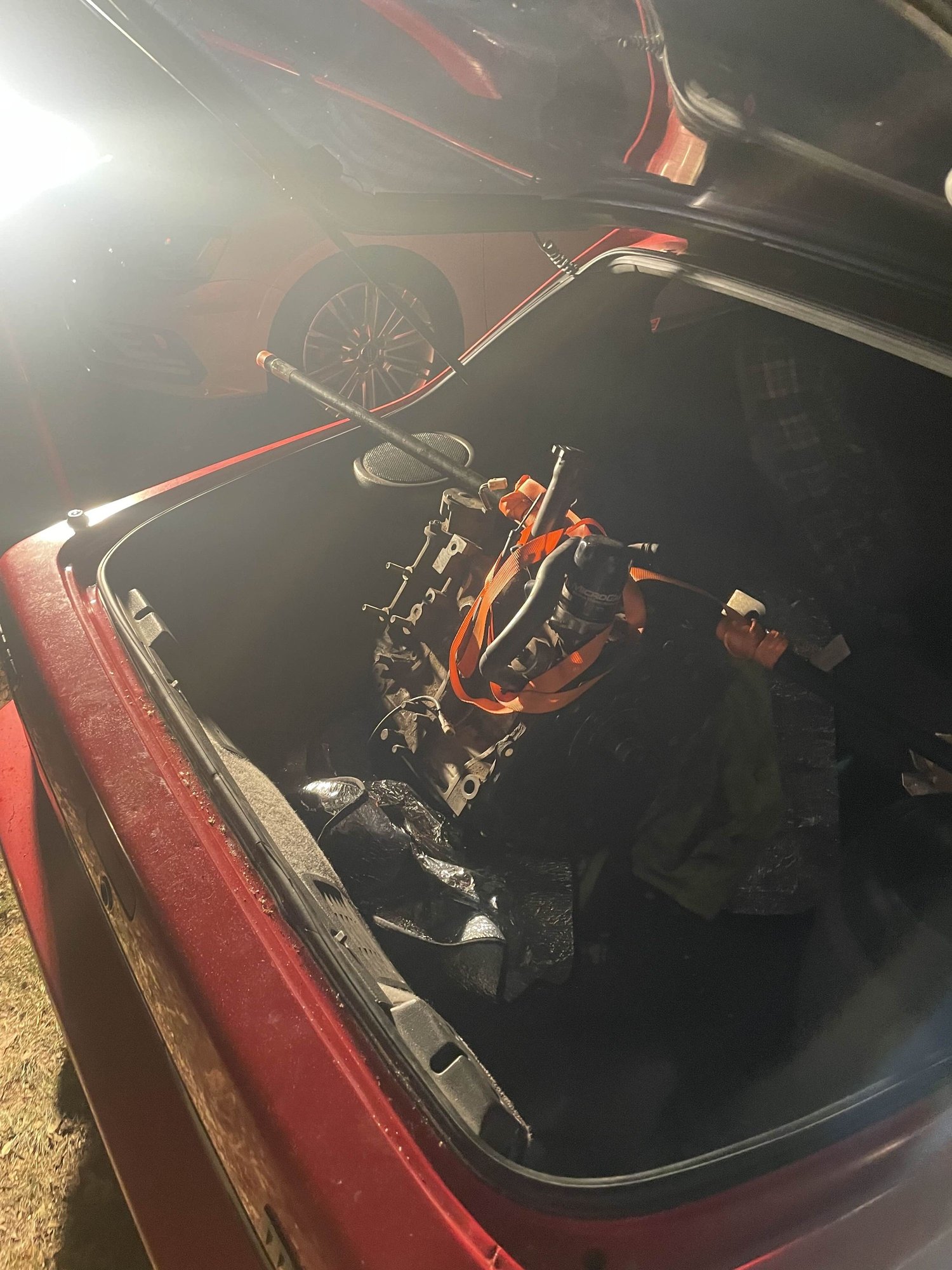 getting the keg out of the trunk