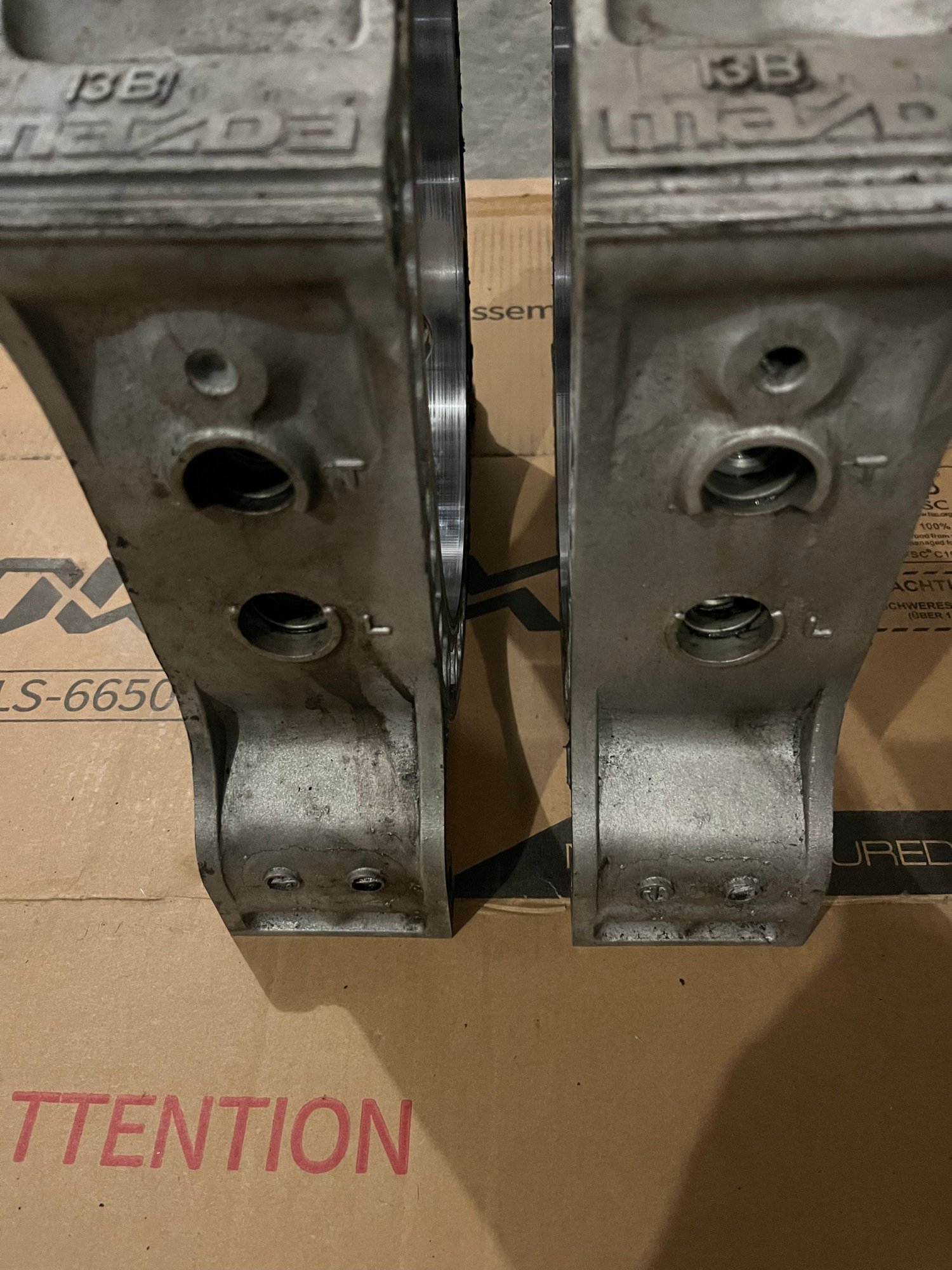 Engine - Internals - Front and Rear Rotor Housing 13B Turbo - Used - 1987 to 1991 Mazda RX-7 - Providence, RI 02910, United States