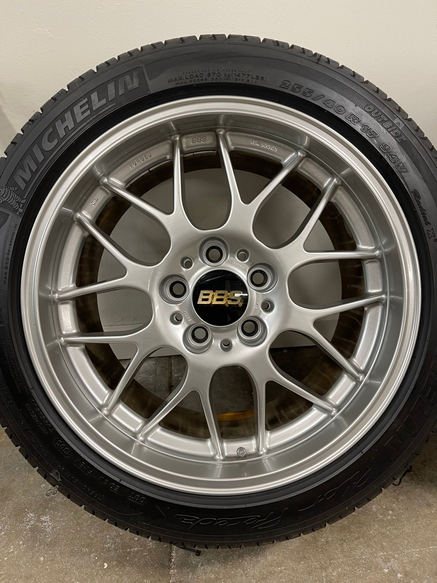 Wheels and Tires/Axles - 17” BBS RGR Wheels, FD RX-7 fitment, 17x9 inch RX7 RG-R Rims with Tires - Used - 1992 to 2002 Mazda RX-7 - San Francisco, CA 94118, United States