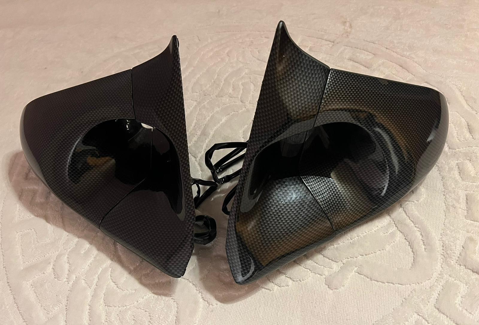 Exterior Body Parts - Genuine Ganador Wing Mirrors - Carbon Effect - Used - 1992 to 2002 Mazda RX-7 - London HA27DY, United Kingdom