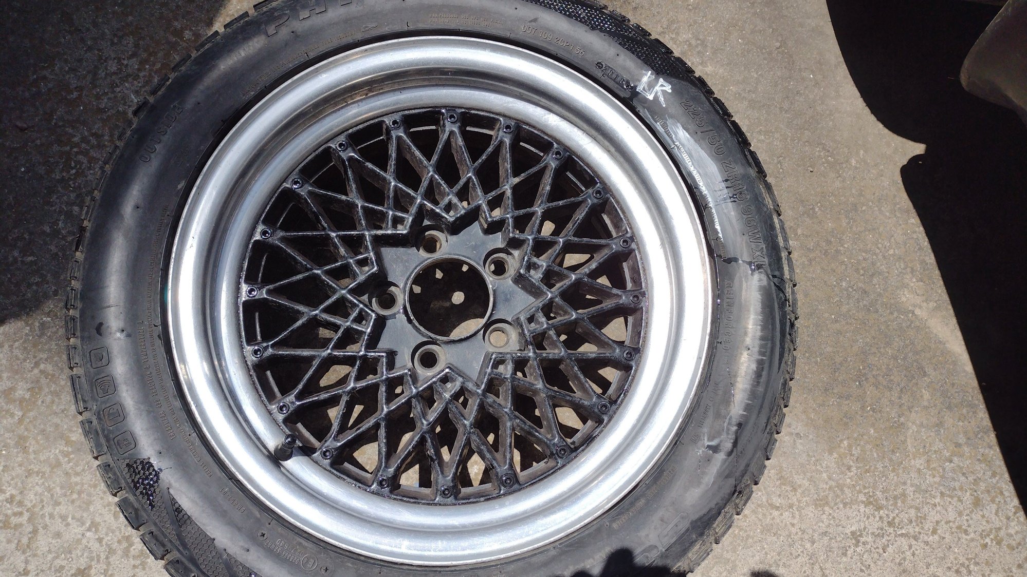 Wheels and Tires/Axles - OLD SCHOOL MESH 16x7 5x114.3 ALUMINUM WHEELS (SET OF 5) - Used - 1986 to 1992 Mazda RX-7 - Del Mar, CA 92014, United States