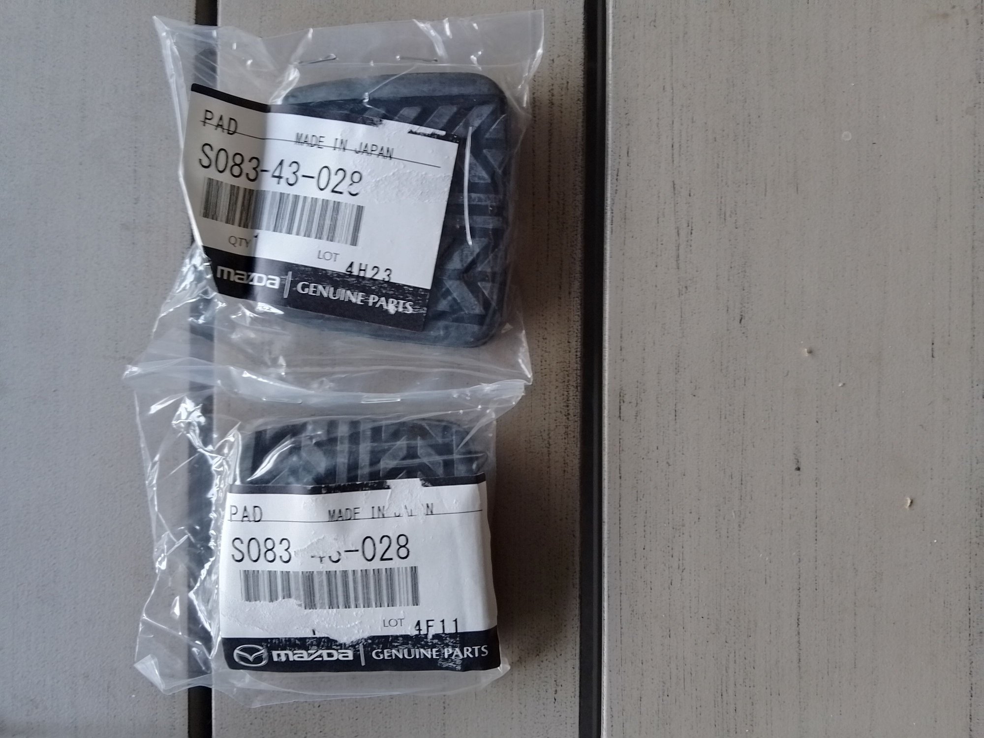 Mazda RX7 Series 3 pedal pads from South Australia.