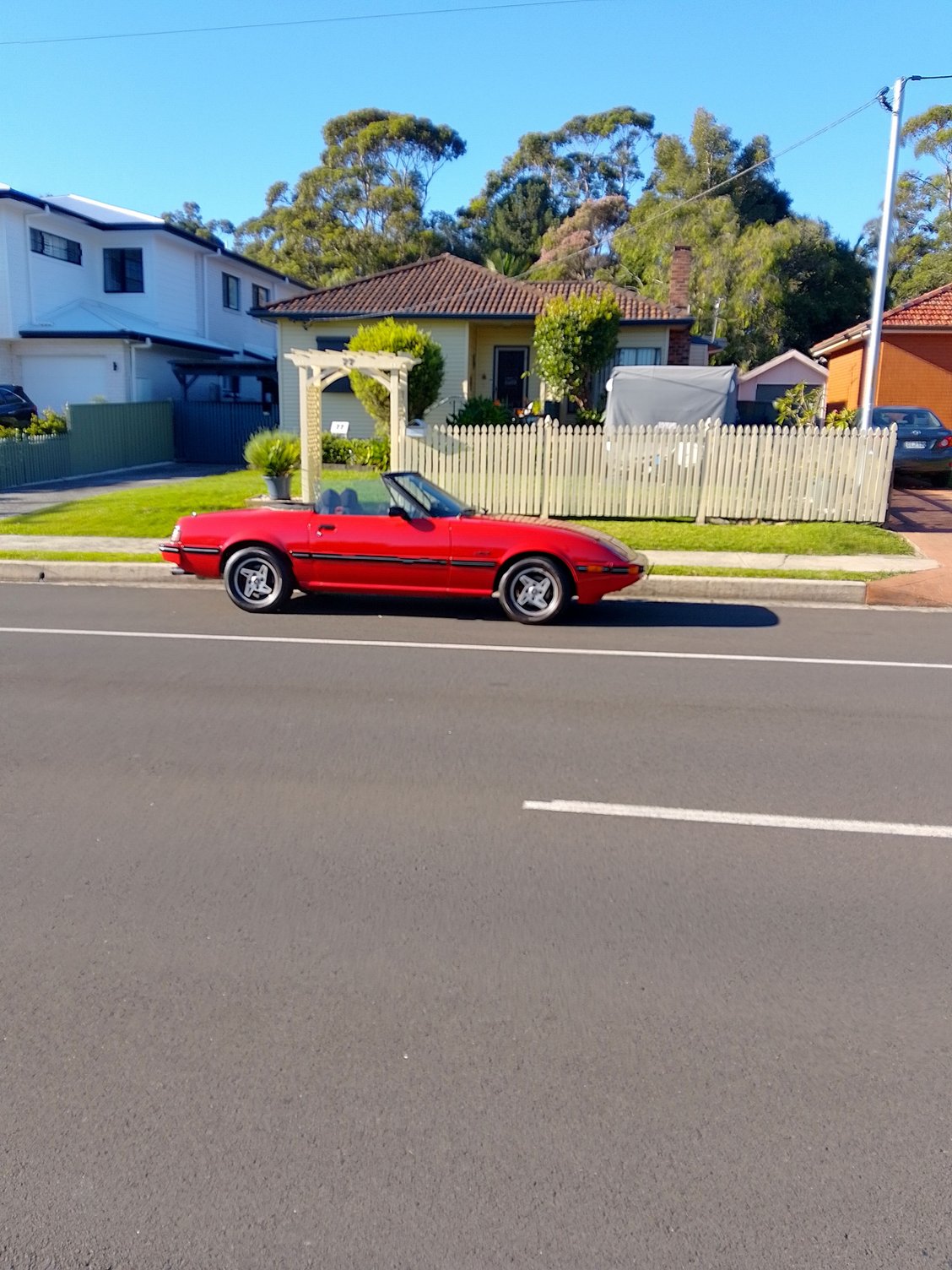 Took this photo from the other side of the road with the engine idling.