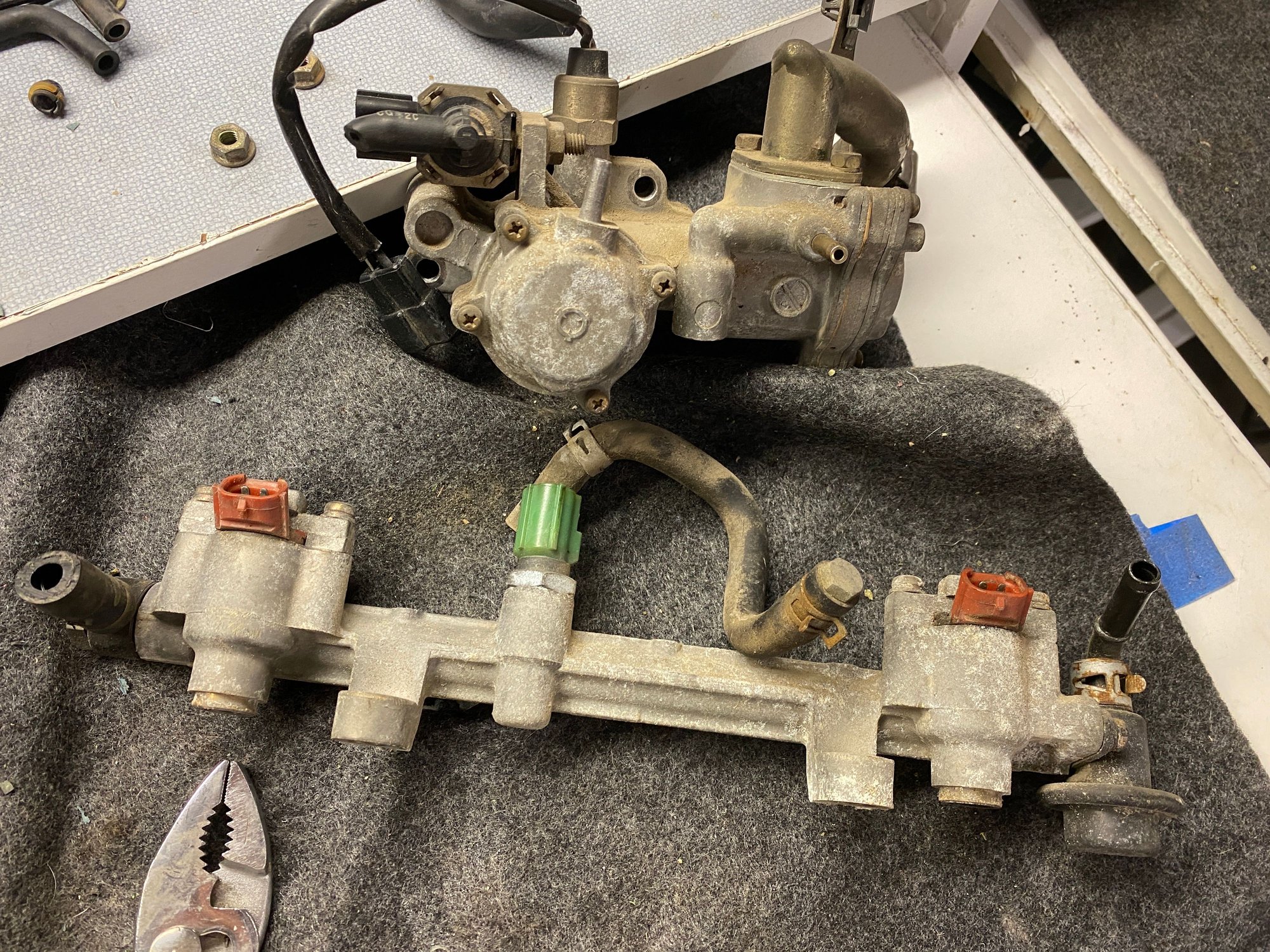 Engine - Intake/Fuel - ACV, secondary rail+injectors, trigger wheel+mag sensors - Used - 1992 to 2002 Mazda RX-7 - Bothell, WA 98012, United States